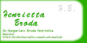 henrietta broda business card